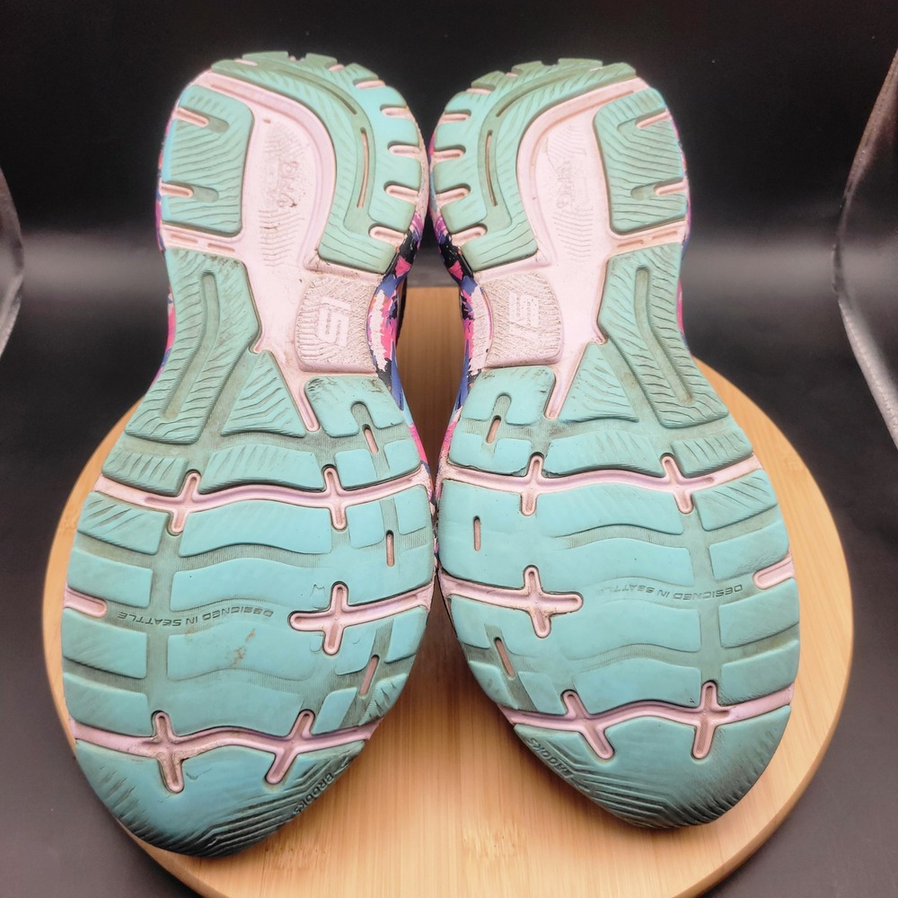 Brooks Ghost 15 Women Running Shoes Navy Pink Teal 1203801D434 Size 11.5 Wide D - Picture 7 of 11